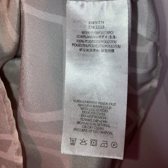 Armani Exchange: Grey and white geometric top (size M) - Picture 6 of 6